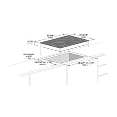 Fulgor Milano 30" Induction Cooktop with 4 Magnetic Burners - F7IT30S1 - The Home Selection