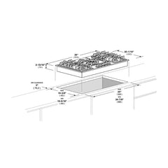 Fulgor Milano 36" Gas Cooktop with 5 European Sealed Burners - F4GK36S1 - The Home Selection