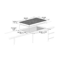 Fulgor Milano 36" Induction Cooktop with 5 Magnetic Burners - F7IT36S1 - The Home Selection