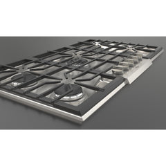 Fulgor Milano 36" Pro-Style Natural Gas Cooktop with 1 Central Dual Burner - F4PGK365S1 - The Home Selection