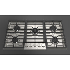 Fulgor Milano 36" Pro-Style Natural Gas Cooktop with 1 Central Dual Burner - F4PGK365S1 - The Home Selection