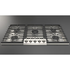 Fulgor Milano 36" Pro-Style Natural Gas Cooktop with 1 Central Dual Burner - F4PGK365S1 - The Home Selection