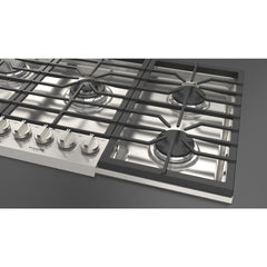 Fulgor Milano 36" Pro-Style Natural Gas Cooktop with 1 Central Dual Burner - F4PGK365S1 - The Home Selection