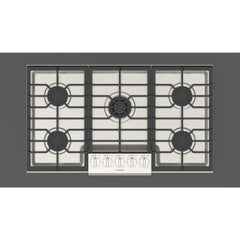 Fulgor Milano 36" Pro-Style Natural Gas Cooktop with 1 Central Dual Burner - F4PGK365S1 - The Home Selection