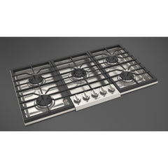 Fulgor Milano 36" Pro-Style Natural Gas Cooktop with 1 Central Dual Burner - F4PGK365S1 - The Home Selection