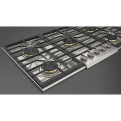 Fulgor Milano 36" Pro-Style Natural Gas Cooktop with 1 Solid Brass Dual-Flame Burner - F6PGK365S1 - The Home Selection