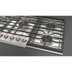 Fulgor Milano 36" Pro-Style Natural Gas Cooktop with 1 Solid Brass Dual-Flame Burner - F6PGK365S1 - The Home Selection