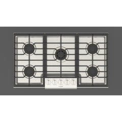 Fulgor Milano 36" Pro-Style Natural Gas Cooktop with 1 Solid Brass Dual-Flame Burner - F6PGK365S1 - The Home Selection