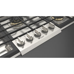 Fulgor Milano 36" Pro-Style Natural Gas Cooktop with 1 Solid Brass Dual-Flame Burner - F6PGK365S1 - The Home Selection