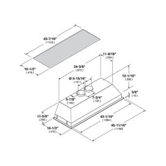 Fulgor Milano 48" Under Cabinet Range Hood with 4 + 4-Speed/1000 CFM Blower, Stainless Steel - F6BP46DS1 - The Home Selection