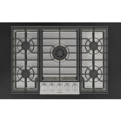 Fulgor Milano Cooktop, 30 inch Exterior Width, Gas, 5 Burners, Stainless Steel colour - F6PGK305S2 - The Home Selection