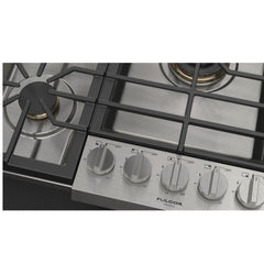 Fulgor Milano Cooktop, 30 inch Exterior Width, Gas, 5 Burners, Stainless Steel colour - F6PGK305S2 - The Home Selection