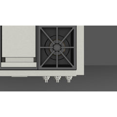 Fulgor Milano Sofia 36" Pro Gas Rangetop with Griddle - F6GRT364GS1 - The Home Selection