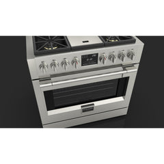 Fulgor Milano - Sofia Pro 36” Dual Fuel Range with Griddle - F6PDF364GS1 - The Home Selection