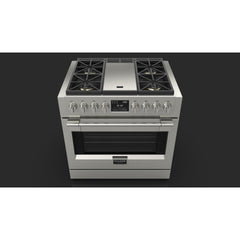 Fulgor Milano - Sofia Pro 36” Dual Fuel Range with Griddle - F6PDF364GS1 - The Home Selection