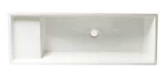 Alfi 39  White Above Mount Fireclay Bathroom Trough Sink - AB39TR