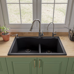 Alfi Square Gooseneck Pull Down Kitchen Faucet - ABKF3889