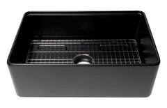 Alfi Workstation 30  x 20  Single Bowl Step Rim Fireclay Farm Sink with Accessories - ABFS3020