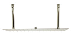 Alfi 20  Rectangular Brushed Solid Ultra Thin Rain Shower Head - RAIN2012