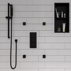 Alfi Square Sliding Rail Hand Shower Set - AB7606