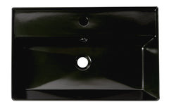 Alfi 24  Modern Rectangular Above Mount Ceramic Sink with Faucet Hole - ABC901