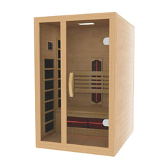 Golden Design 2 Person Dynamic "Gracia" Infrared Sauna Full Spectrum with Canadian Hemlock - DYN-6119-03 FS - The Home Selection