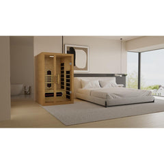 Golden Design 2 Person Dynamic "Gracia" Infrared Sauna Full Spectrum with Canadian Hemlock - DYN-6119-03 FS - The Home Selection