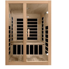 Golden Design 2 Person Low EMF FAR Infrared Sauna Santiago - DYN-6209-01 - The Home Selection