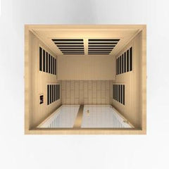Golden Design 2 Person Low EMF FAR Infrared Sauna Santiago - DYN-6209-01 - The Home Selection