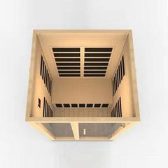 Golden Design 2 Person Low EMF FAR Infrared Sauna Santiago - DYN-6209-01 - The Home Selection