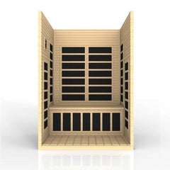 Golden Design 2 Person Low EMF FAR Infrared Sauna Santiago - DYN-6209-01 - The Home Selection