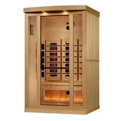 Golden Design Full Spectrum "Reserve Edition" Infrared Sauna with Himalayan Salt Bar (2025 model), Near Zero EMF 2-Person - GDI-8020-03 - The Home Selection