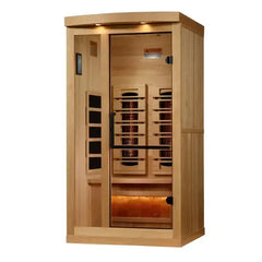 Golden Design Full Spectrum "Reserve Edition" Infrared Sauna with Himalayan Salt Bar, Near Zero EMF 2-Person - GDI-8010-03 - The Home Selection