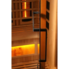 Golden Design Near Zero EMF 4-Person 8000 Reserve Series PureTech™ Full Spectrum Infrared Sauna with Himalayan Salt Bar - GDI-8040-03 - The Home Selection