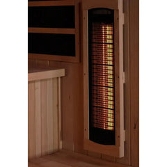 Golden Design Near Zero EMF 4-Person 8000 Reserve Series PureTech™ Full Spectrum Infrared Sauna with Himalayan Salt Bar - GDI-8040-03 - The Home Selection