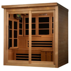 Golden Design PureTech™ FAR Infrared Sauna with 15” LCD Monitor & Hemlock Wood, Near Zero EMF 6-Person - GDI-6996-02 - The Home Selection