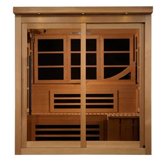 Golden Design PureTech™ FAR Infrared Sauna with 15” LCD Monitor & Hemlock Wood, Near Zero EMF 6-Person - GDI-6996-02 - The Home Selection