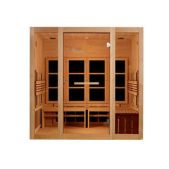 Golden Designs 8 Person Full Spectrum Near Zero EMF FAR IR Sauna - GDI-6880-03 FS - The Home Selection