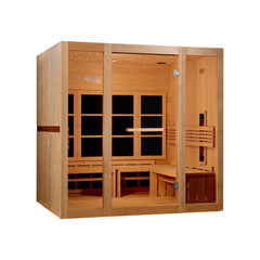 Golden Designs 8 Person Full Spectrum Near Zero EMF FAR IR Sauna - GDI-6880-03 FS - The Home Selection