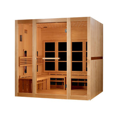 Golden Designs 8 Person Full Spectrum Near Zero EMF FAR IR Sauna - GDI-6880-03 FS - The Home Selection