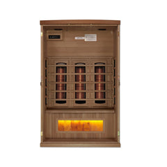 Golden Designs 8000 Reserve Series PureTech™ Full Spectrum Infrared Sauna Near Zero EMF with Himalayan Salt Bar - GDI-8020-02 - The Home Selection