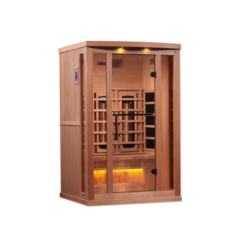 Golden Designs 8000 Reserve Series PureTech™ Full Spectrum Infrared Sauna Near Zero EMF with Himalayan Salt Bar - GDI-8020-02 - The Home Selection