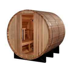 Golden Designs "Arosa" 4 Person Barrel Traditional Sauna, Pacific Cedar - GDI-B004-01 - The Home Selection