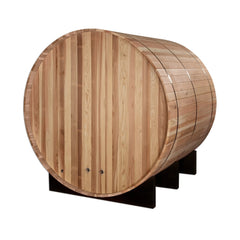 Golden Designs "Arosa" 4 Person Barrel Traditional Sauna, Pacific Cedar - GDI-B004-01 - The Home Selection