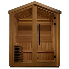 Golden Designs Kaarina 6 Person Outdoor Traditional Sauna, Canadian Red Cedar Interior - GDI-8506-01 - The Home Selection