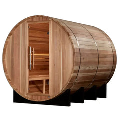 Golden Designs "Klosters" 6 Person Barrel Traditional Sauna, Pacific Cedar - GDI-B006-01 - The Home Selection