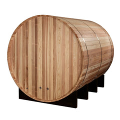 Golden Designs "Klosters" 6 Person Barrel Traditional Sauna, Pacific Cedar - GDI-B006-01 - The Home Selection