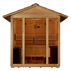 Golden Designs "Vorarlberg" 5 Person Traditional Outdoor Sauna Canadian Hemlock - GDI-8105-01 - The Home Selection
