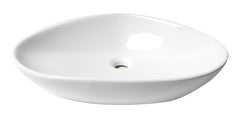 Alfi White 23  Fancy Above Mount Ceramic Sink - ABC914