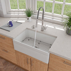 Alfi Square Kitchen Faucet with Rubber Stem - ABKF3023